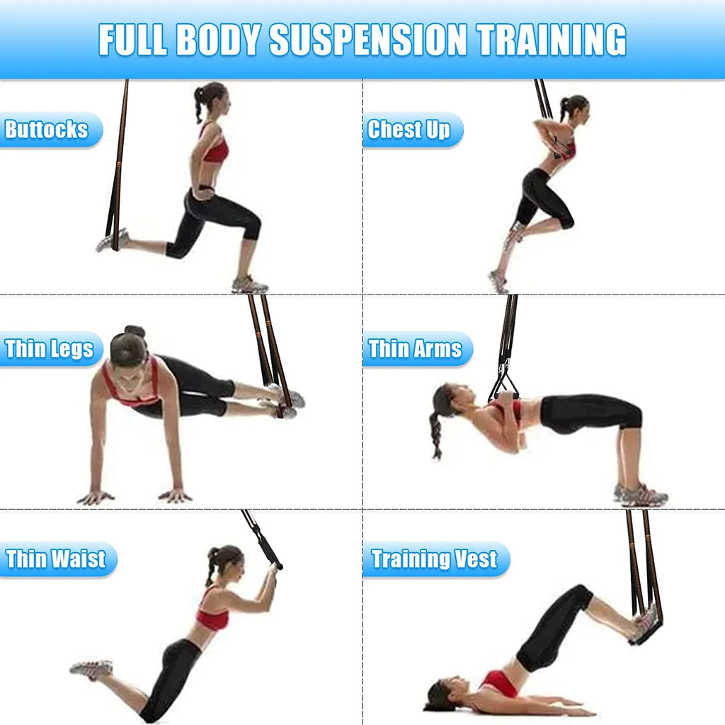 Portable Nylon Door Anchor Strap – Compatible with Resistance Bands for Home Workouts, Strength Training, and Stretching